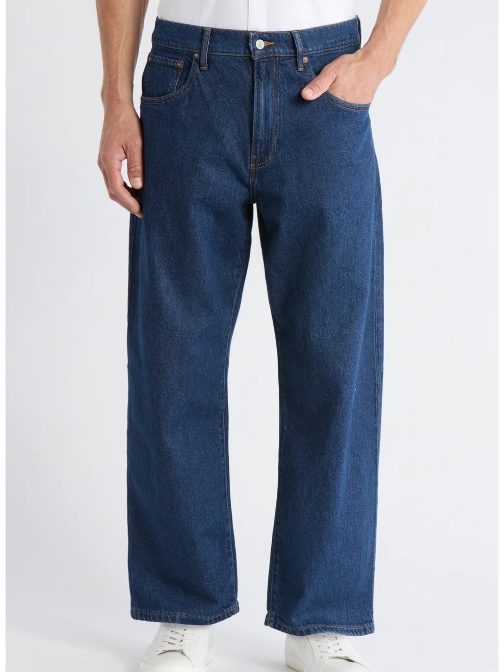 NWT Lucky Brand 281 Baggy Wide Leg Straight Leg Jeans Color: Ironclad 33x32
